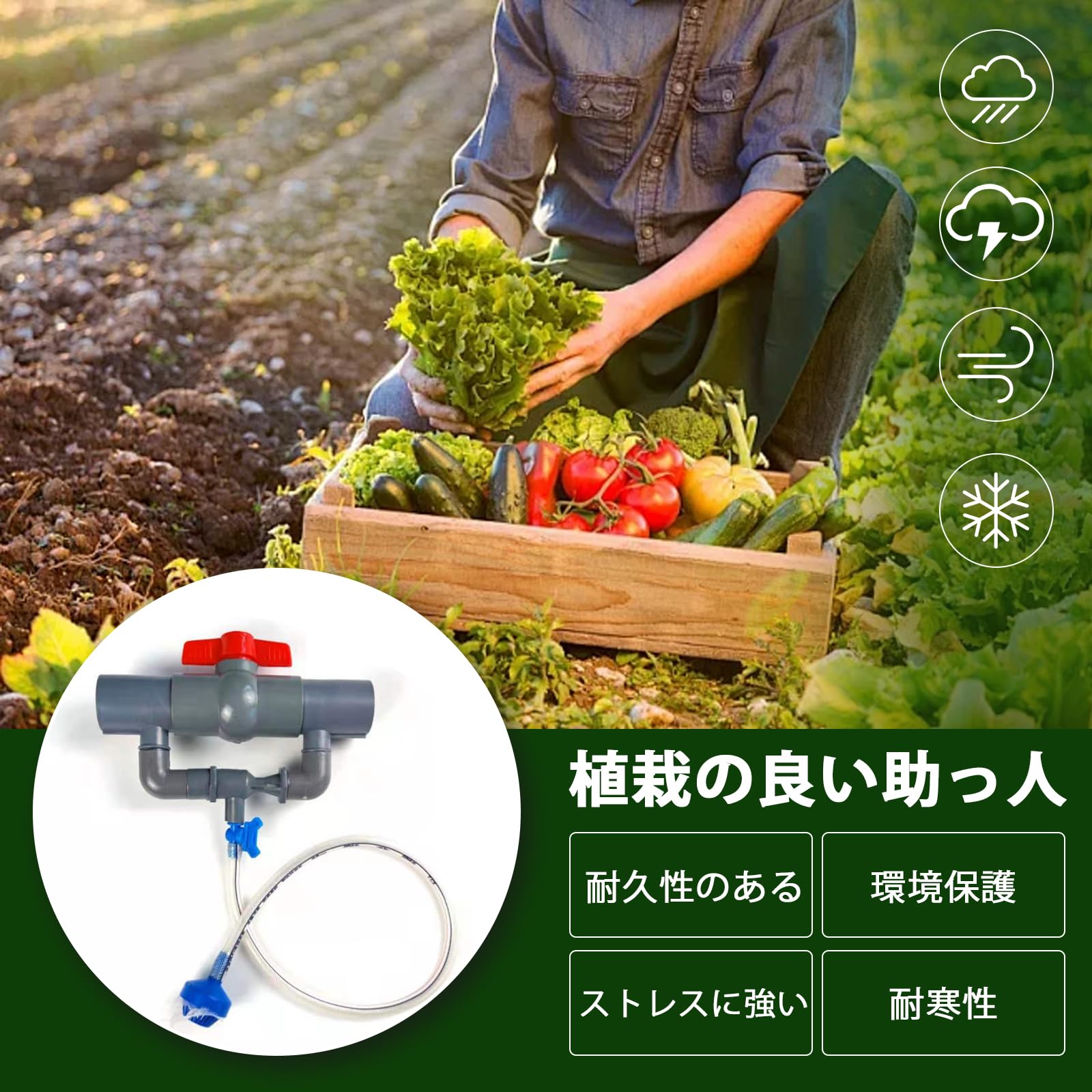 Amazon.co.jp: 農業チューブ 灌漑システム液肥混入器 プラスチック