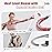 ALongSong Upgraded Pilates Bar Kit with Resistance Bands Fabric Wrapped Natural Latex, Adjustable Exercise Equipment Multifunctional Yoga Pilates Stick for Home Gym Supports Full-Body Workouts