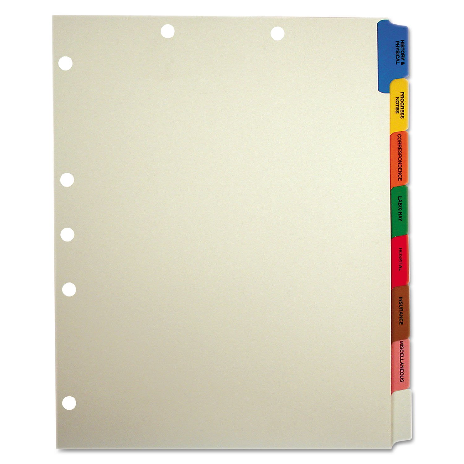 54505 - Separatore per tavola medica, scheda laterale, 9 x 11, 40 sistemi/scatola (TAB54505)