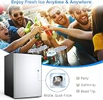 Congélateur vertical KOTEK de 3,0 pi³, mini congélateur compact avec porte en acier inoxydable réversible, thermostat réglable à 7 niveaux, petit congélateur autonome pour maison, bureau, appartement