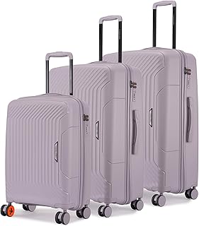 Nasher Miles Coorg Hard-Sided Polypropylene Luggage Set of 3 | 55cm, 65cm &amp; 75cm | 8 Wheels Small, Medium &amp; Large Trolley ...