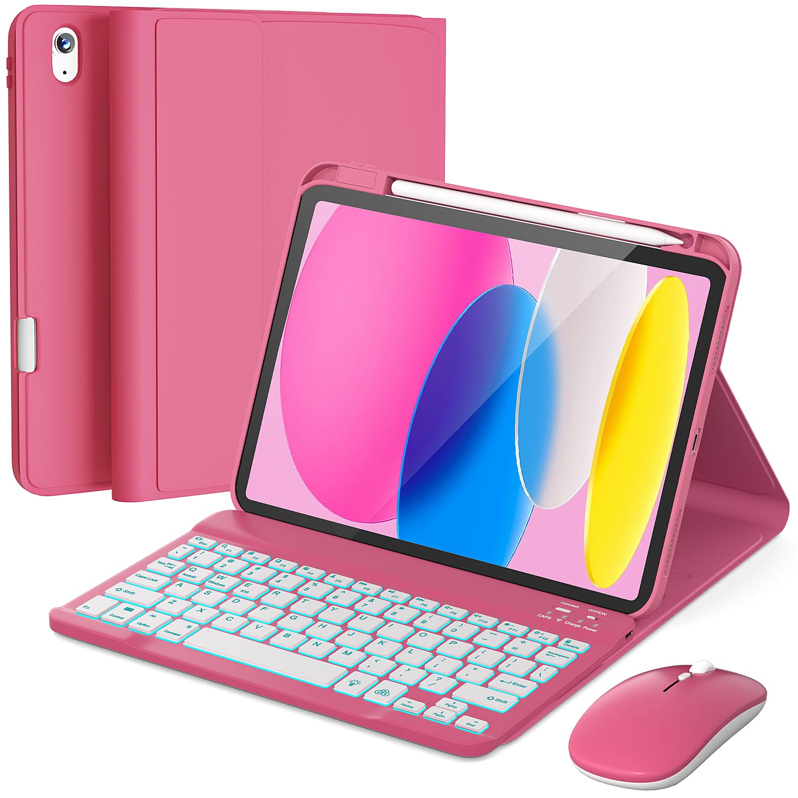 RAYMCRAFT for iPad 11th (A16)/10th Generation Keyboard Case &amp; Mouse Combo