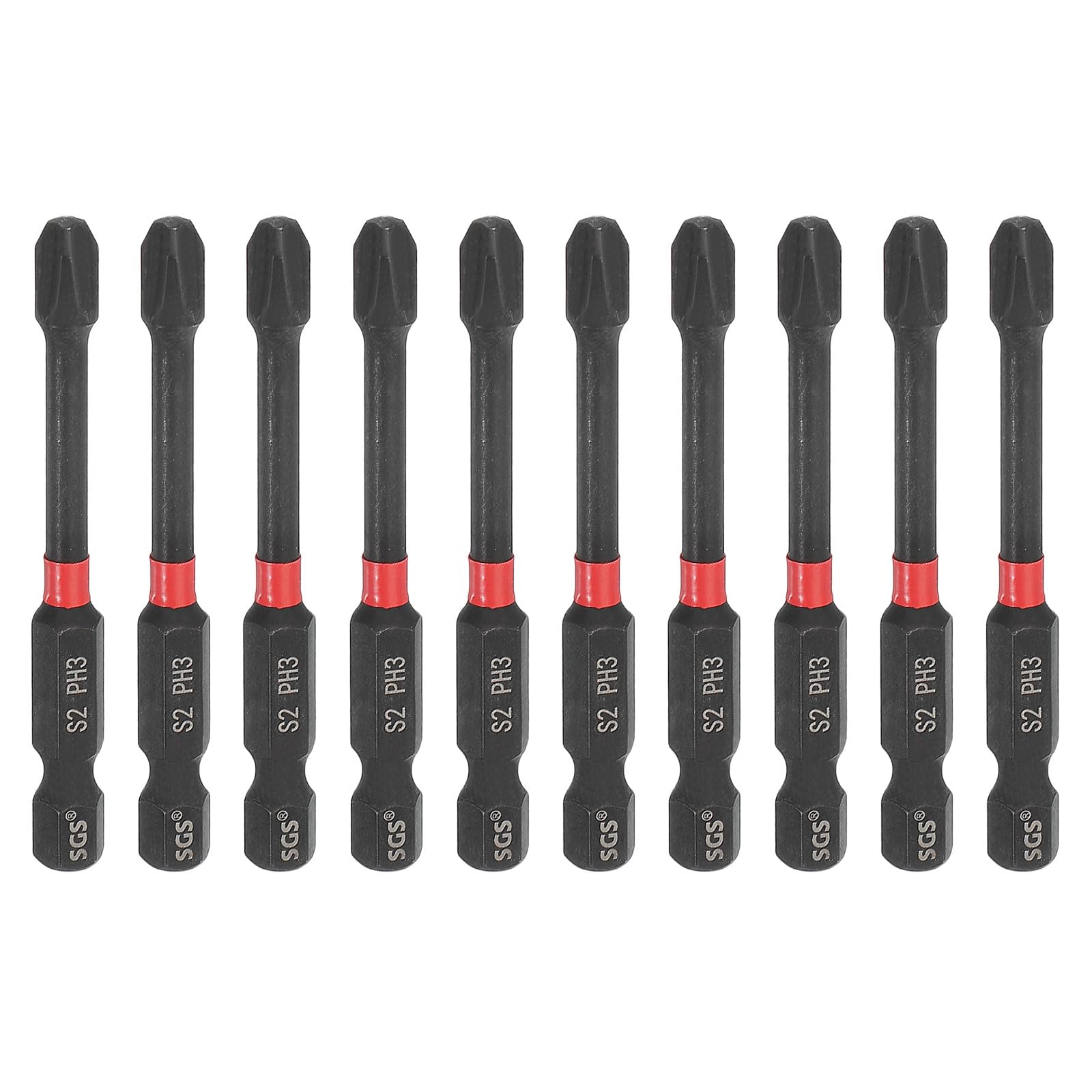 Destornillador industrial con puntas magnéticas PH3 de 2.6 pulgadas de largo