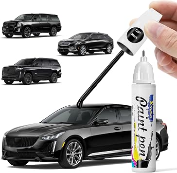 WA8555 GBA Black Raven Touch Up Paint Compatible with Cadillac | DIY Car Paint Scratch Repair, Automotive Paints, Quick & Easy Fix Scratch Repair for Escalade/CT4/CT5/CT6/CTS/XTS/ATS/SRX/ELR