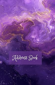 Purple Address Book A Simple Contact Organizer for Names, Phone Numbers, Emails, and Addresses