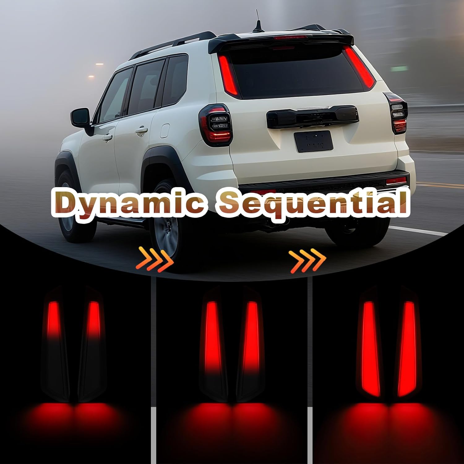 Led Rear Tail Lights Fit for Toyota 4Runner Sr5 Limited Off-road 2025 2026 Rear Pillar Brake Light Assembly Accessories