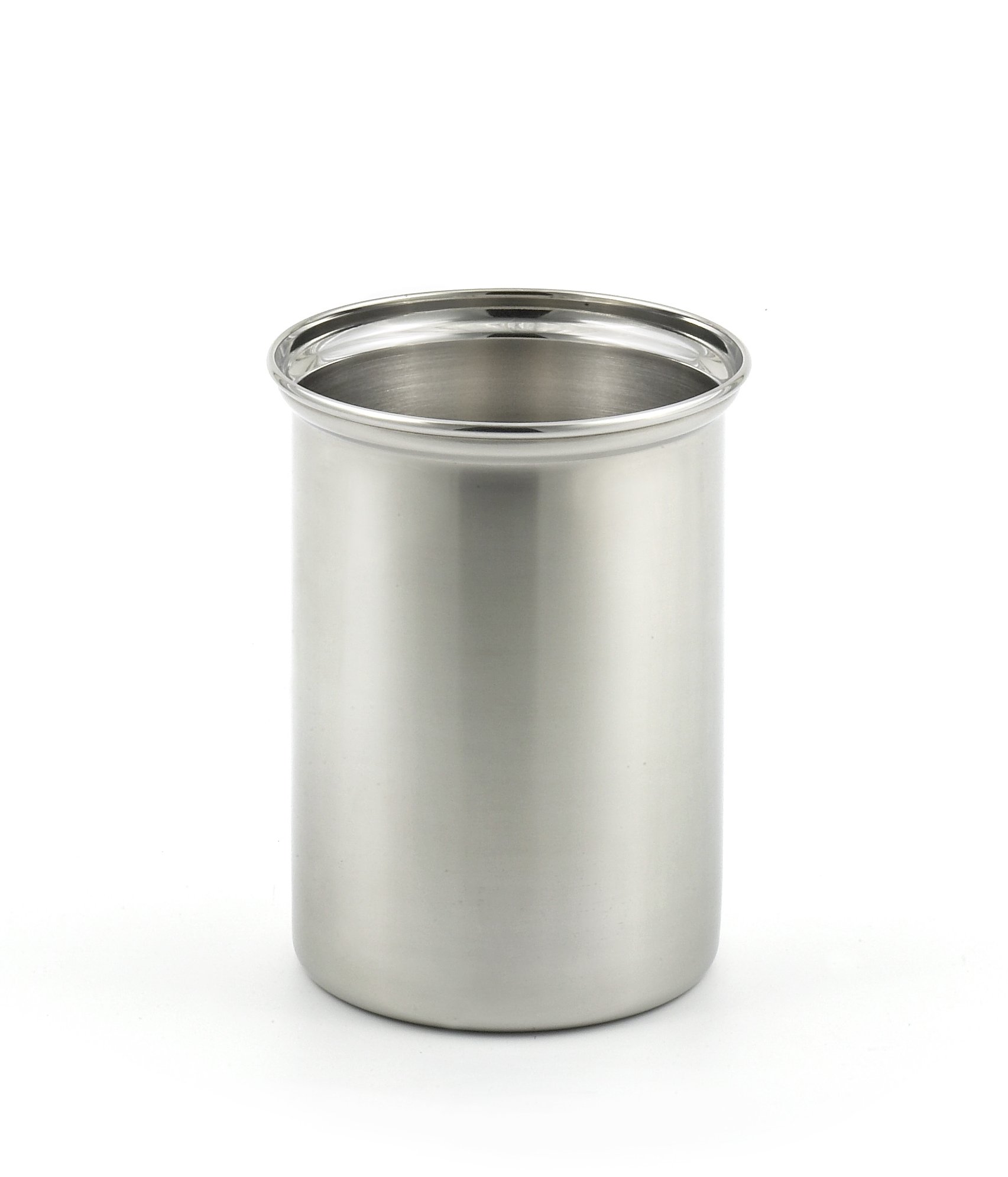 75334 Brilliant Stainless Steel Utensil Holder / Kitchen Crock - Irregular with Minor Costmetic Interior Dents/Scatches