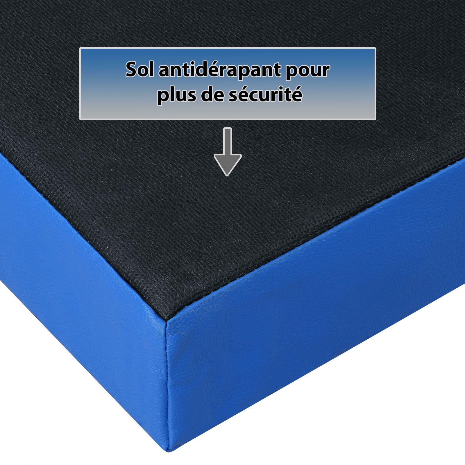 ALPIDEX Tapis d'exercice gymnastique 200 x 100 x 8 cm tapis de sport avec base antidérapante RG 20 (très doux)