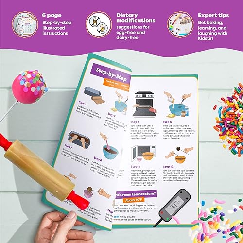 Miniatura 7 de Kit de bricolaje de pastel de unicornio para niños, con ingredientes premedidos, los mejores regalos de unicornios para niñas, juego de hornear para