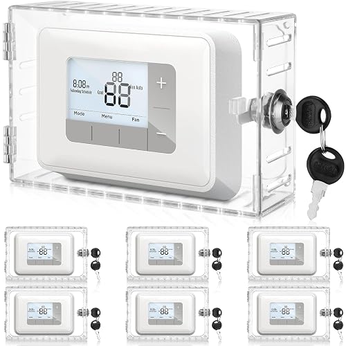 Wenqik 6 Pcs Thermostat Covers with Lock