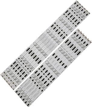 LED Backlight Strip Compatible with Philips 49"" TV GJ-2K15-XM-D2P5C1-490-D611-C1 49PUF6701/T3 LB49007 49puh4900/88 EVTLBM490E0601 Color 12pcs