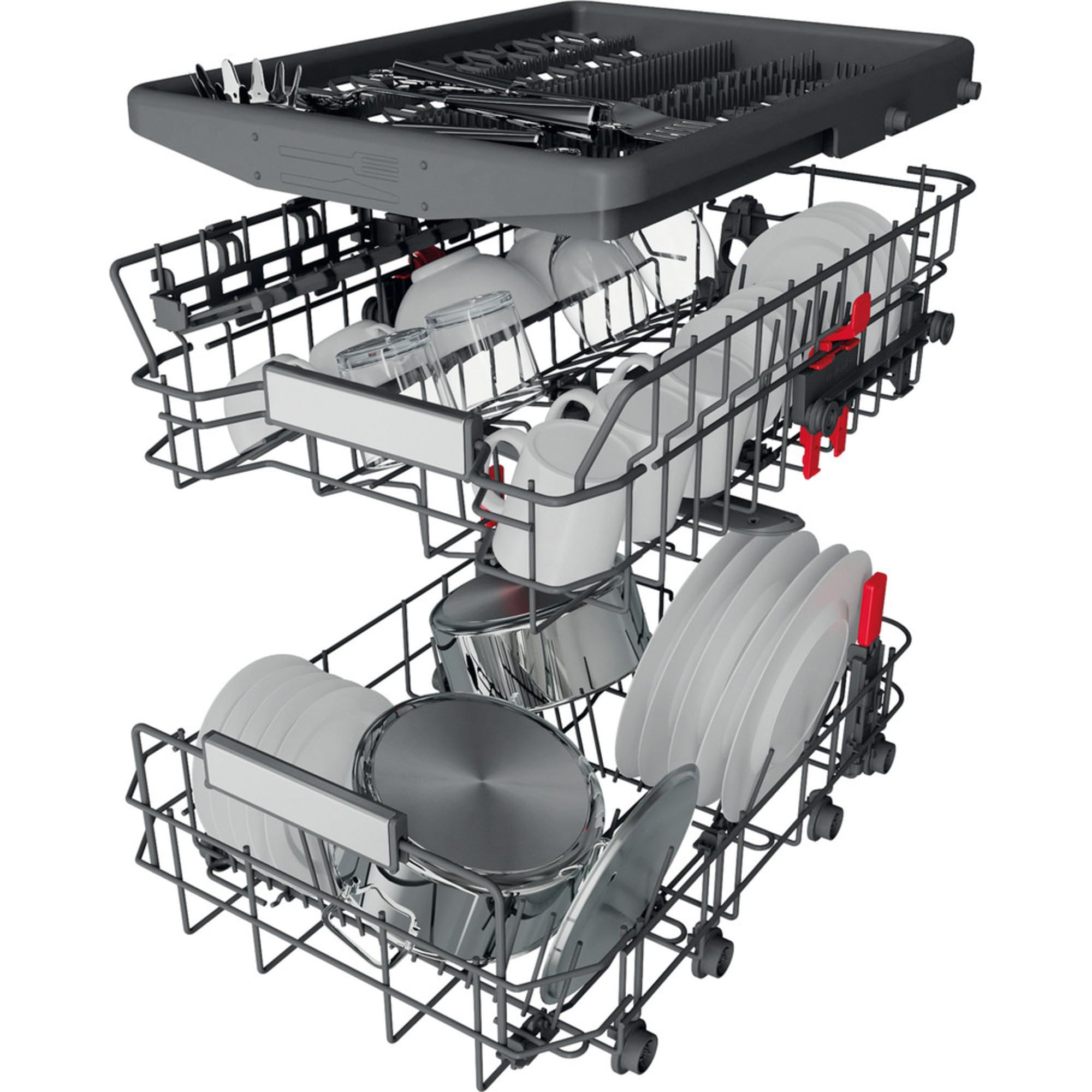 Bauknecht BSBO 3O23 PF X Integrierter Geschirrspüler 45 cm PowerClean Edelstahl