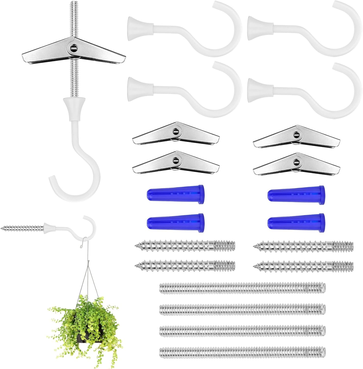 AccEncyc Large Swag Hooks Heavy Duty Ceiling Hooks for