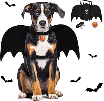 Amazon Bonheur ペットコウモリ翼 ハロウィン コスチューム コスプレ 調整可能 小中型犬猫 仮装小道具 コウモリm Bonheur コスチューム 通販