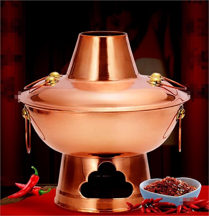 Olla de Cobre para Hot Pot Shabu a Carbón 28 cm miniatura 2