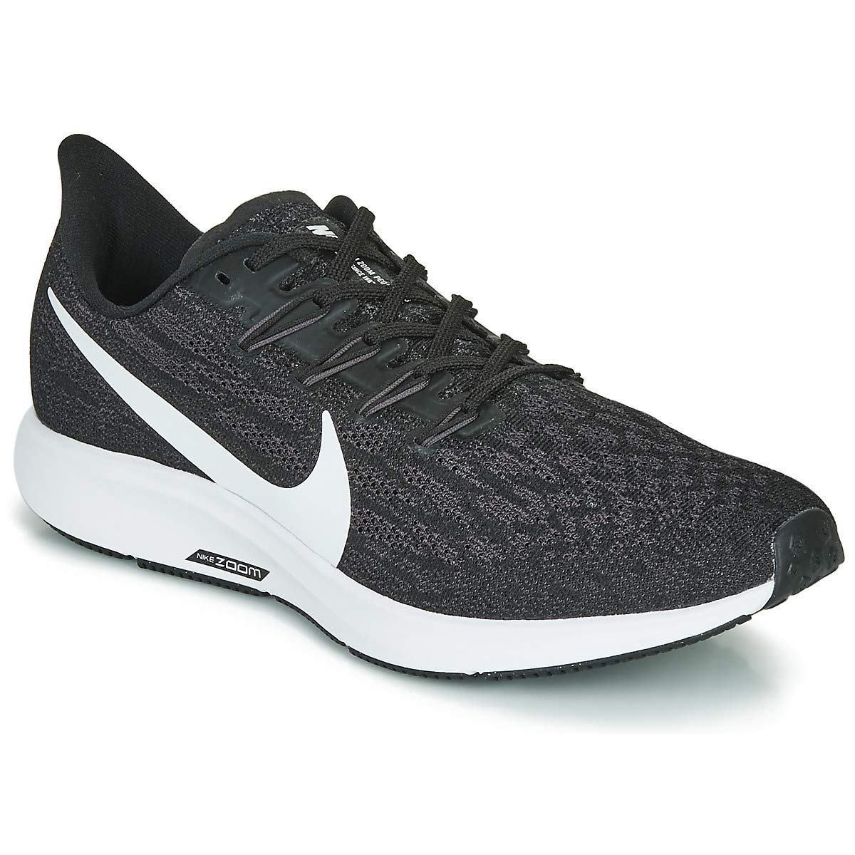 Nike Men's Air Zoom Pegasus 36 Running Shoe, Black/Thunder Grey, 7