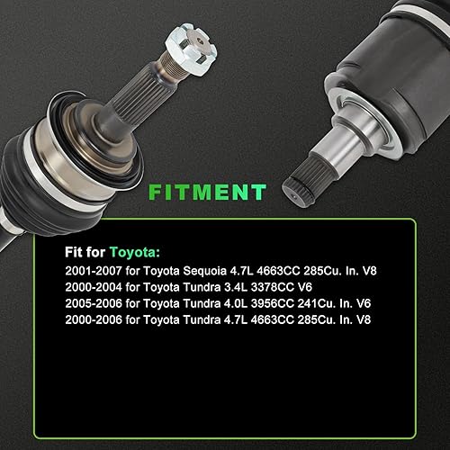 Miniatura 114 de SCITOO Eje CV Conjunto de eje delante izquierda derecha para Honda Odyssey 3.5L,para Honda Ridgeline 3.5L 2005-2014 60-1009