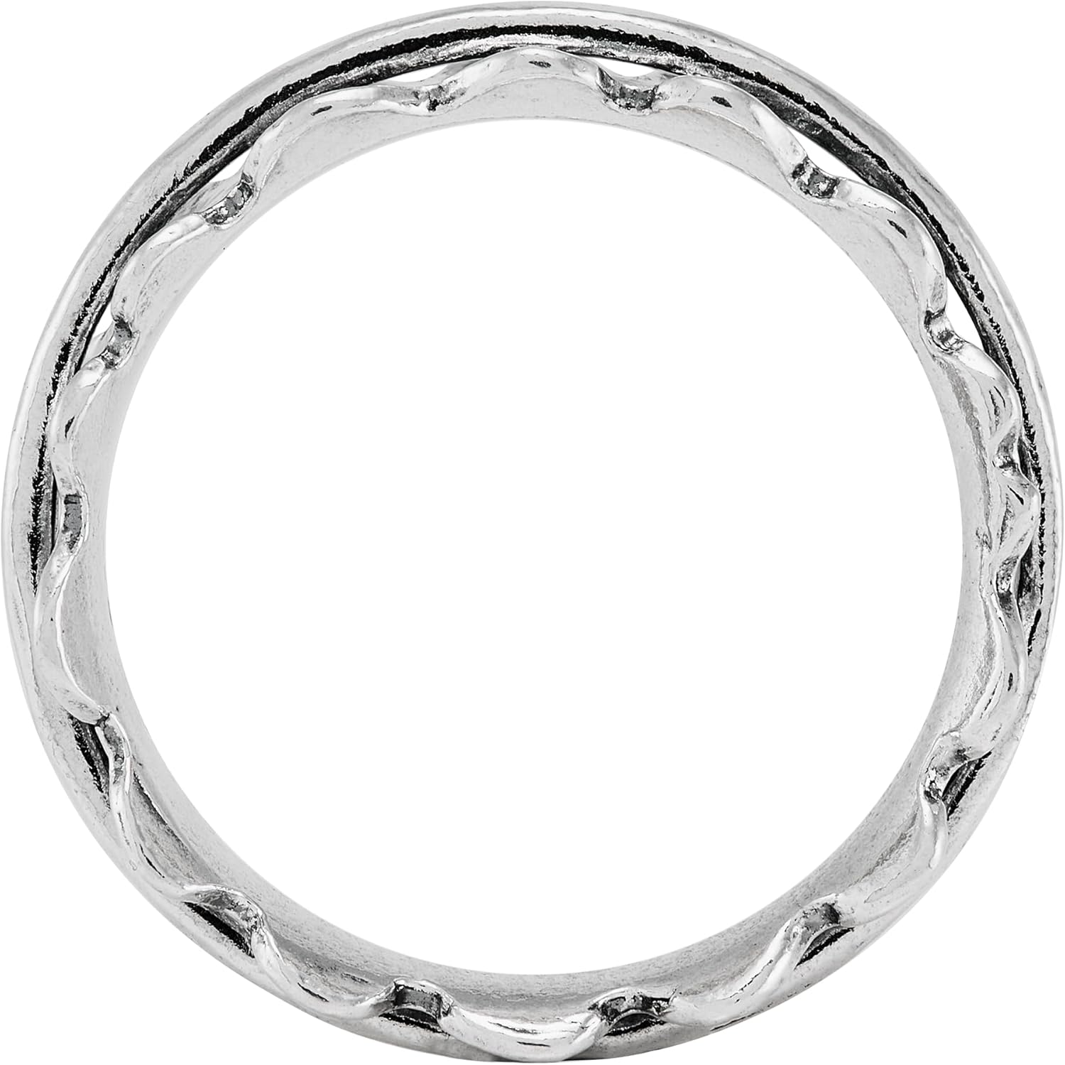 Silpada 'Deep Breaths' Sterling Silver Fidget Spinner Ring