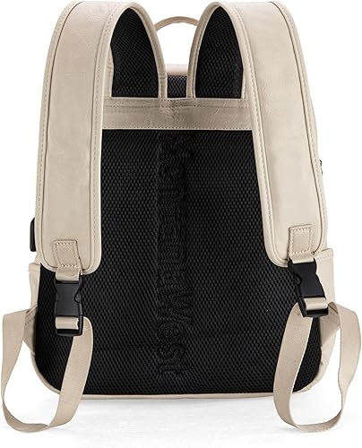 Miniatura 8 de Montana West Mochila para laptop para mujeres y hombres, unisex, vintage, mochila casual para viajes y trabajo con práctico soporte de carga