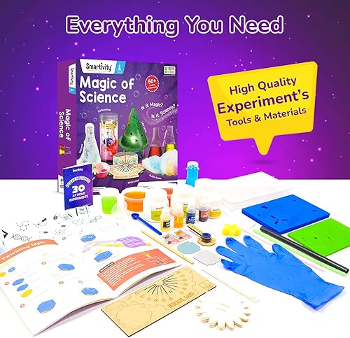 Miniatura 5 de Smartivity Kit de ciencia mágica para niños de 4, 5, 6, 7, 8 años  Más de 50 increíbles experimentos científicos I regalos de cumpleaños para niños