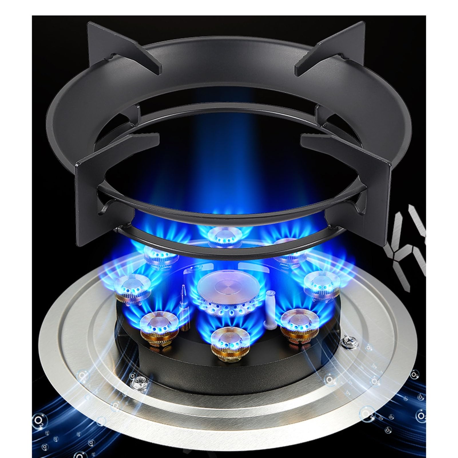 Amazon.com: BXKCFYBSQ Portable Gas Stove, 5.2KW 9-Chamber