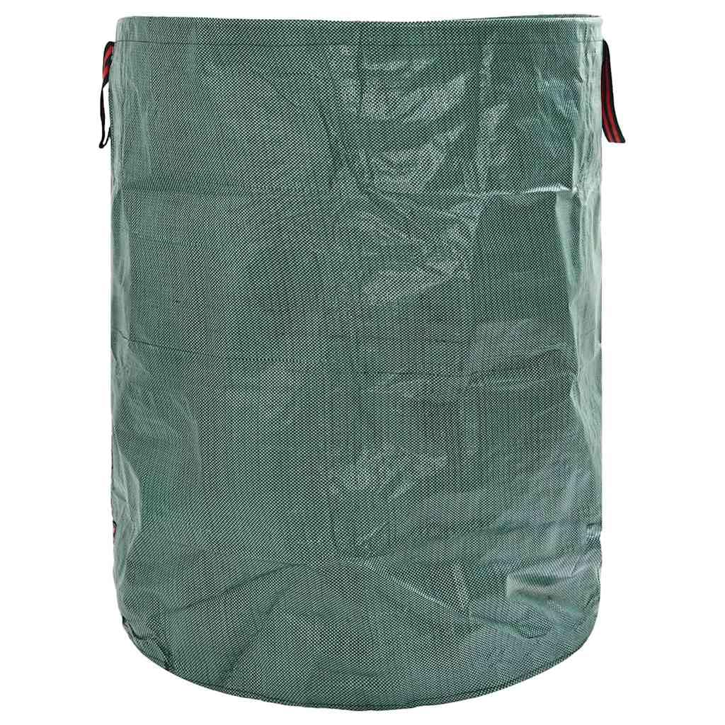Bolsas de basura de jardín (4 unidades, 79 x 79 x 99,5 cm, polipropileno, plegables, resistentes a desgarros, con asas, para jardín, cubo de basura, cubo de compost y uso en exteriores)