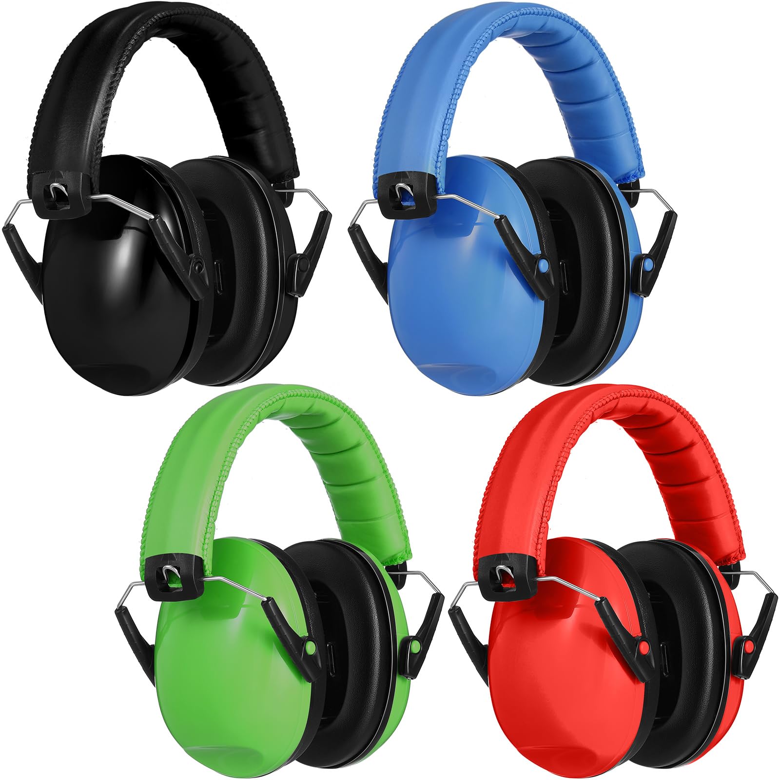 Xuhal 4 Pcs Kids Ear Protection Nrr 28db Safety Earmuffs Hearing Protection Headphones for Noise Reduction Soundproof