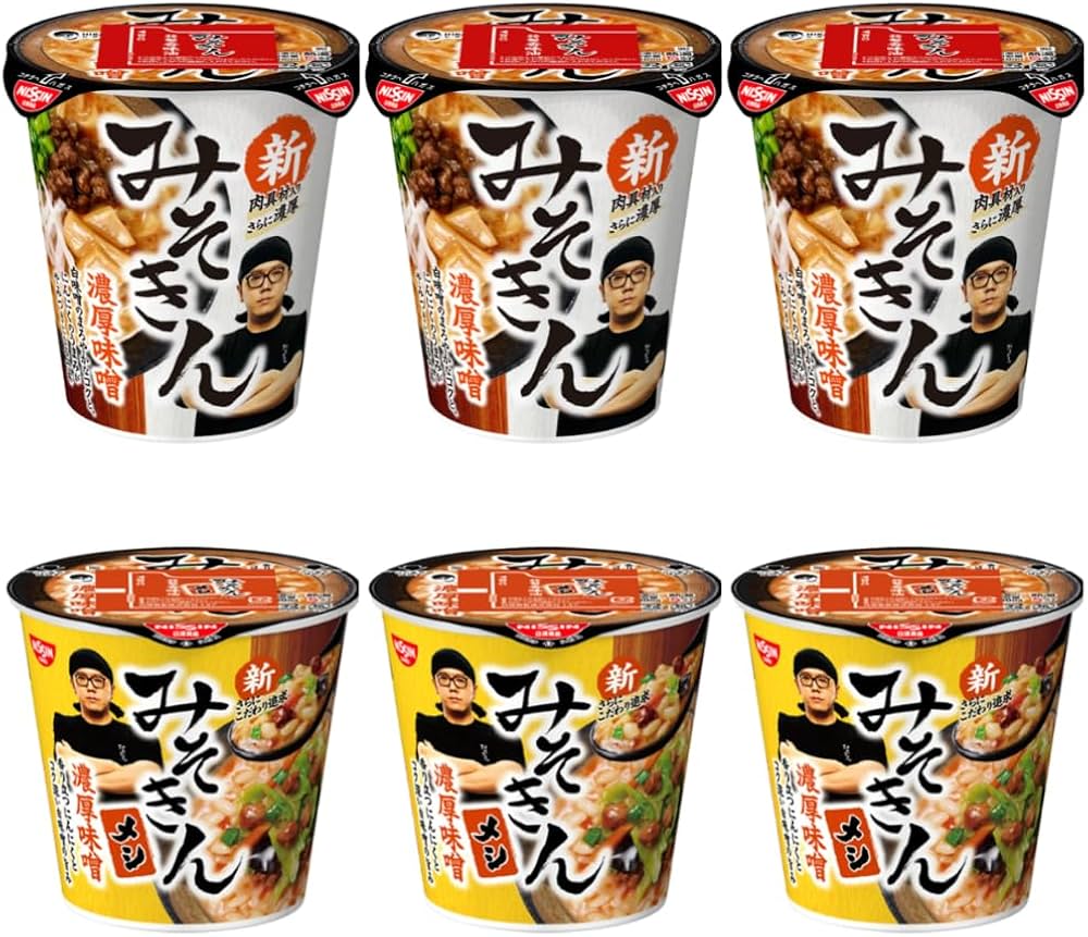 みそきん 濃厚味噌ラーメン36個 濃厚味噌メシ28個　計64個セット Amazon.co.jp: 新みそきん濃厚味噌ラーメン＆新濃厚みそきんメシ 各3個