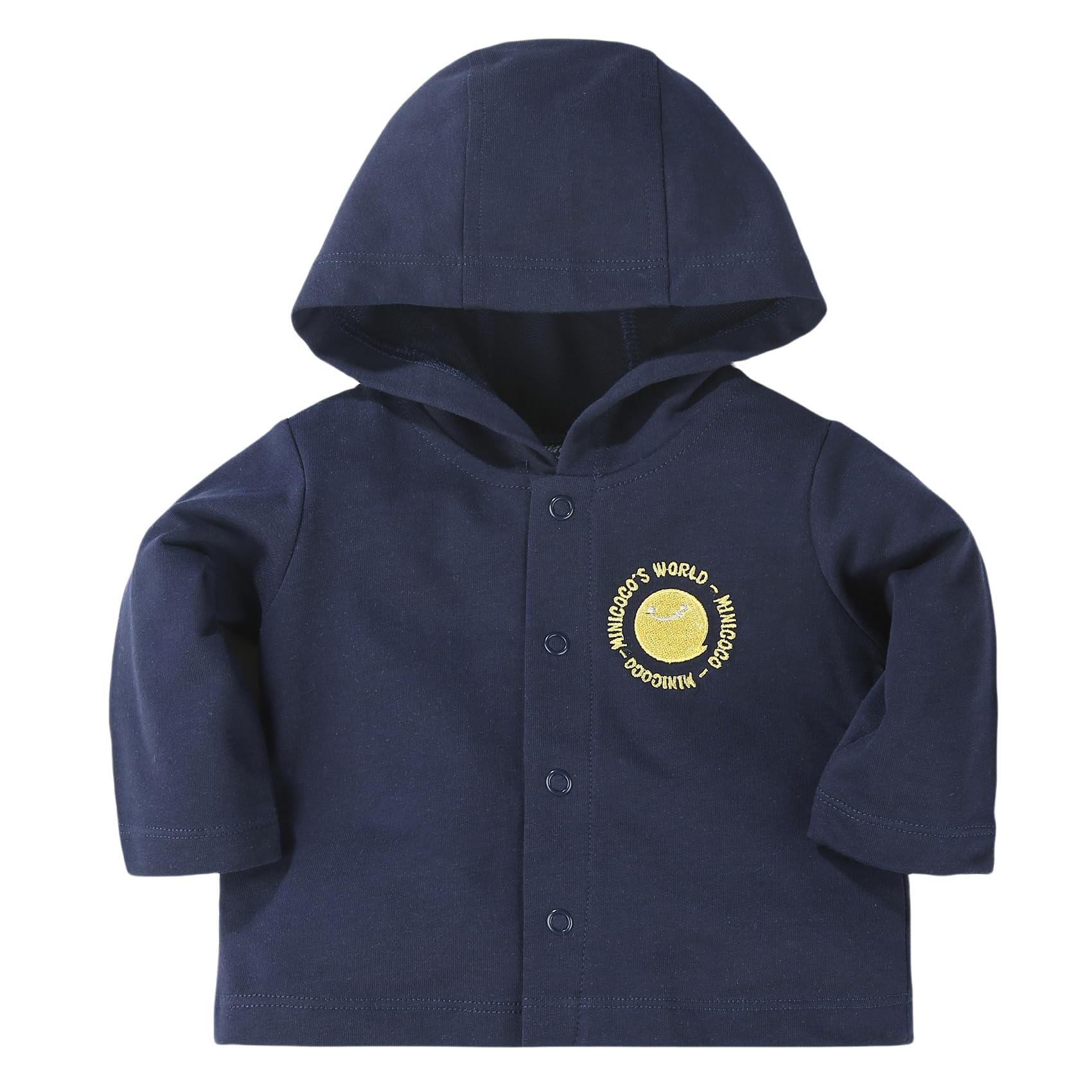 Minicoco Baby Toddler Fashion Fall Spring 100% Cotton Hoodies Jacket, Wind-Proof Comfortable and Breathable Outwear