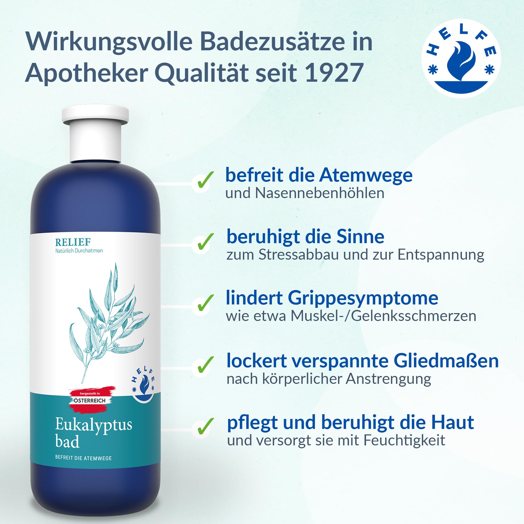 Kąpiel przeciw przeziębieniom (200 ml) – bardzo skuteczna kąpiel eukaliptusowa do łagodzenia objawów kataru – uwalnia drogi oddechowe – receptura farmaceutyczna z Austrii