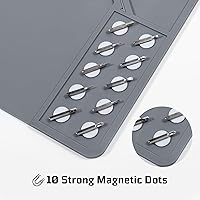 Vista 6 de ONETIGRIS Gun Cleaning Mat Rifle Pistol Gun Mat with Magnetic Dots, Non-Slip Oil Resistant