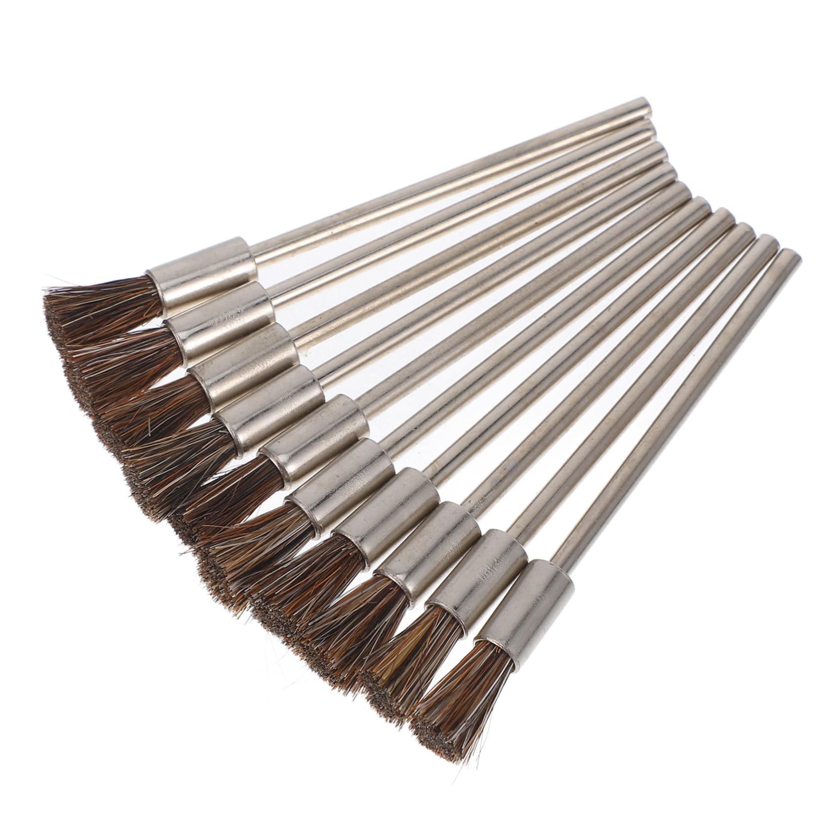 Alipis Wire Brush for Drill 10pcs Paint Wire Brush Set Extended Handle for Easy Maintenance
