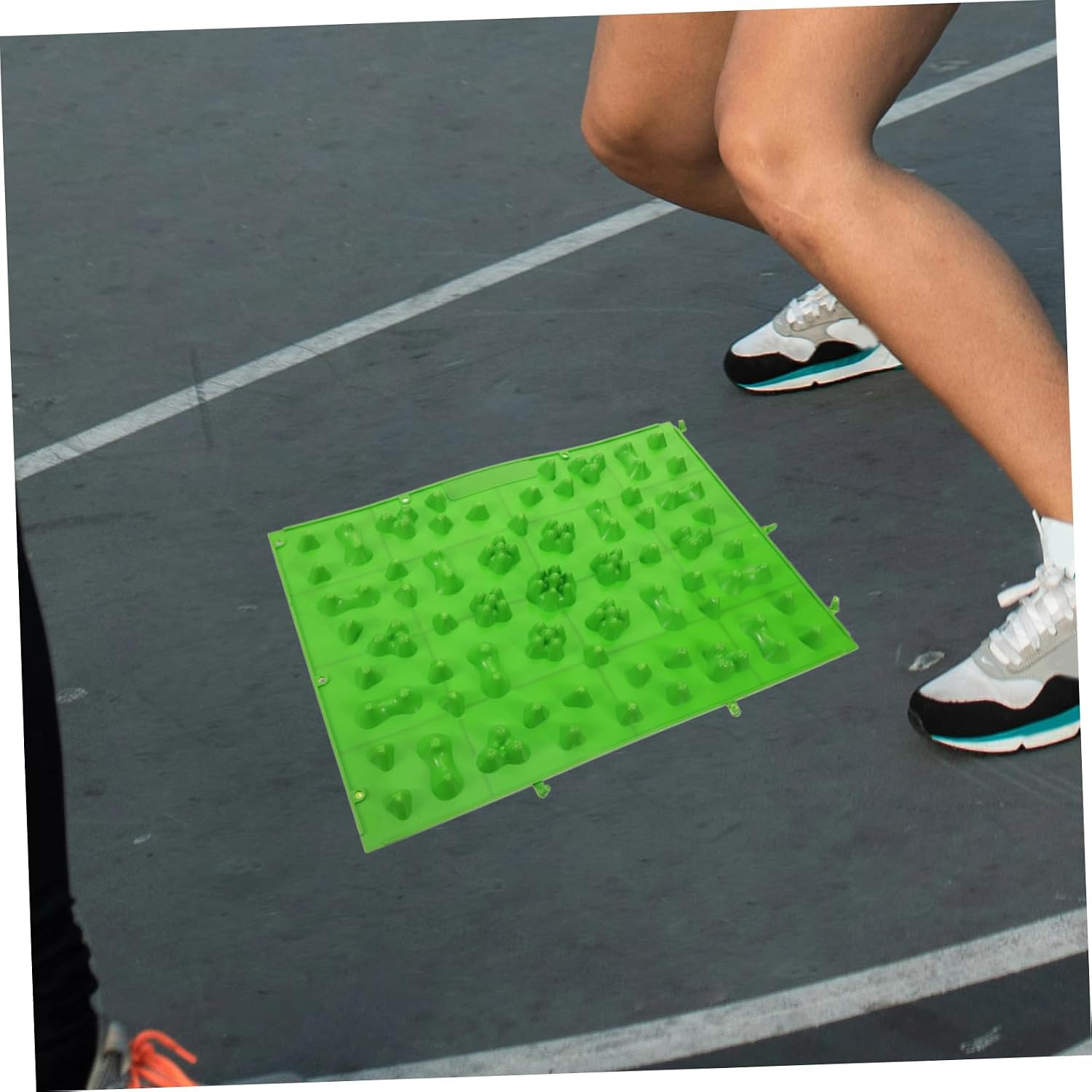Milisten 5pcs Foot Massager Mat Acupressure Reflexology Pad for Pain Relief Durable Spike Design for Home Use Compact for Relaxation and Wellness
