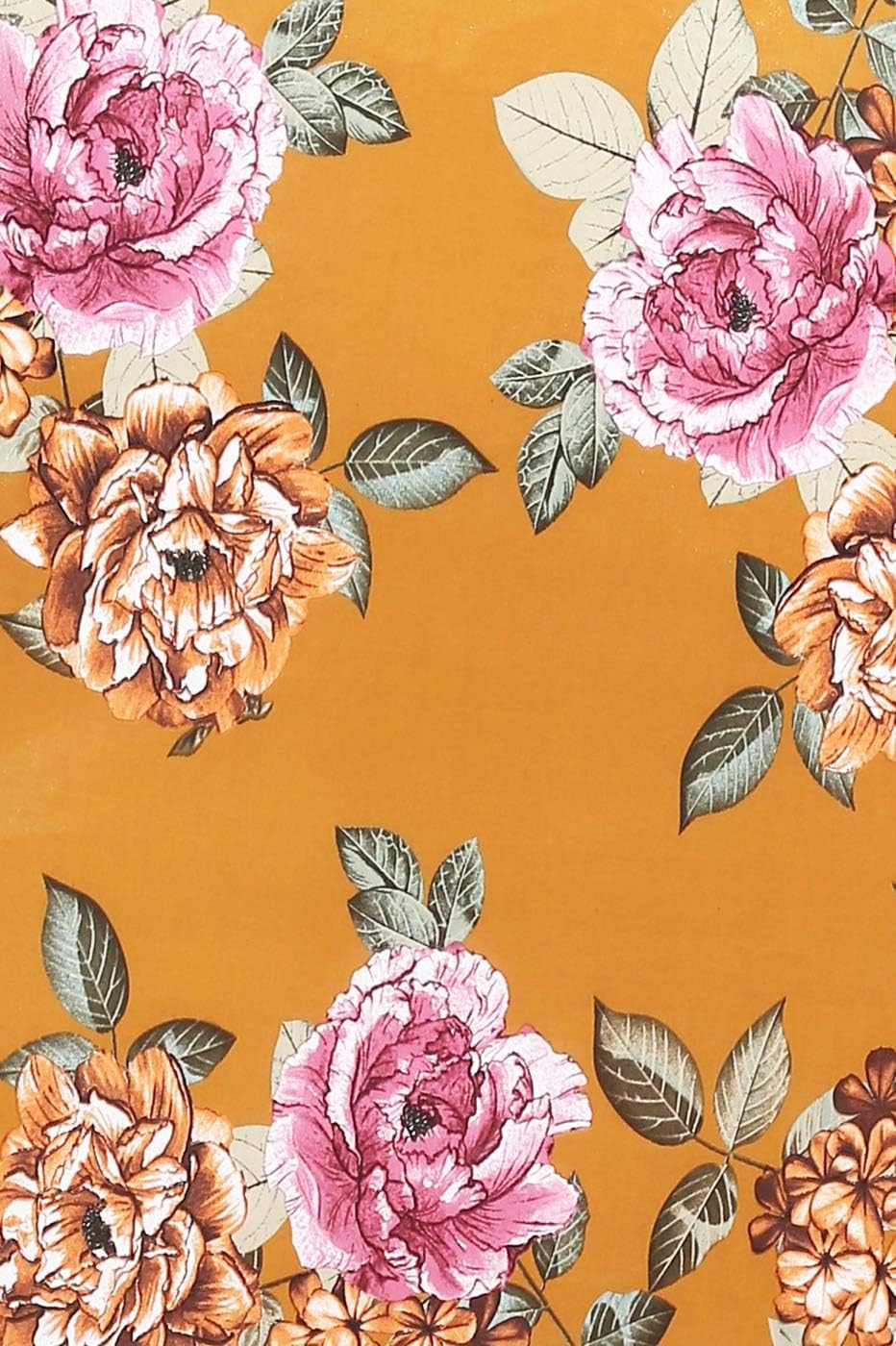 Women's Super Stretchy Maxi Party Dress Spring Floral Print Faux Wrap 3/4 Sleeve V-Neck - Image 4