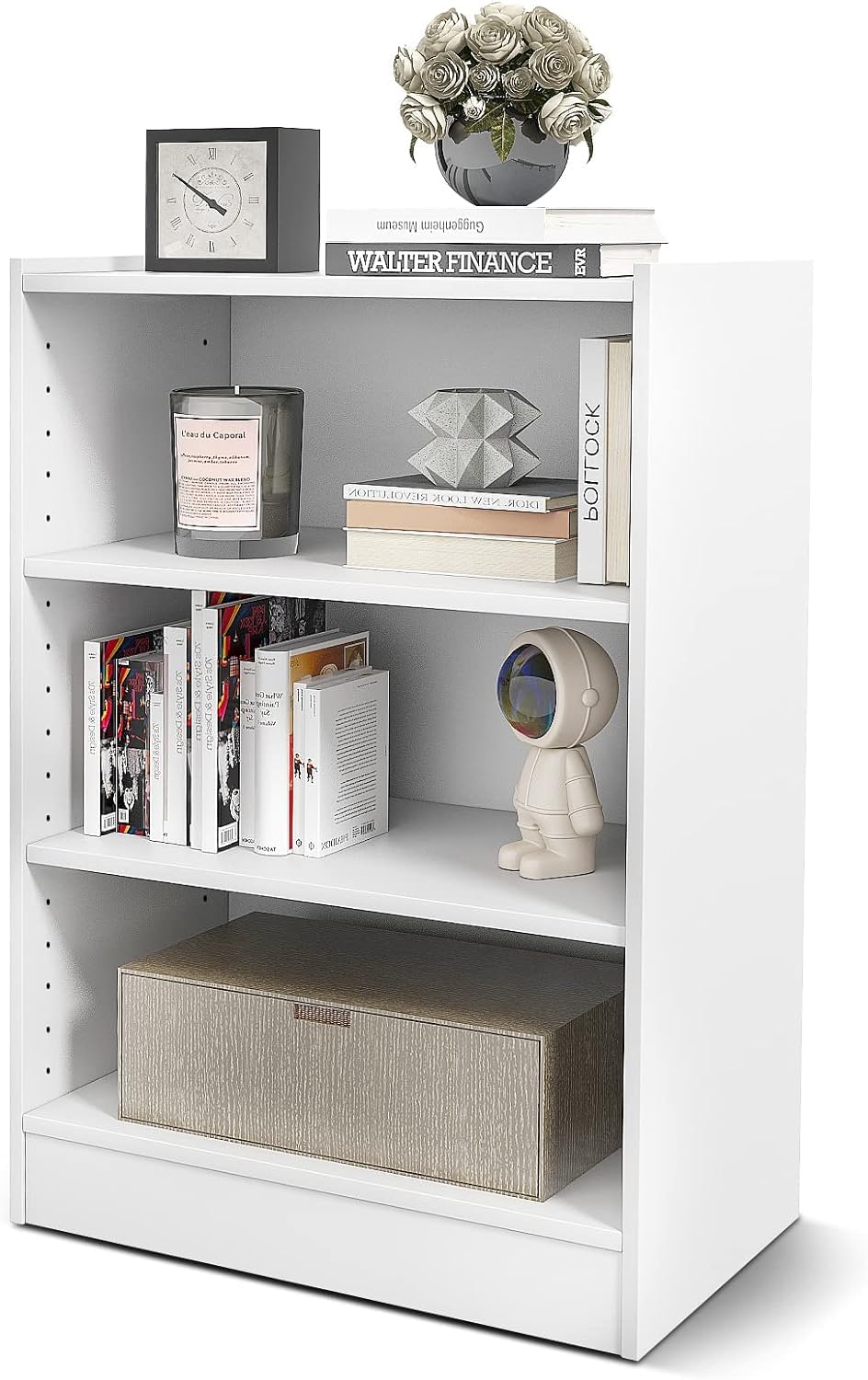 HOMCOM dressoir, keukenkast met deuren, bijzetkast, dressoir, naturel HOMCOM dressoir, keukenkast met deuren, bijzetkast, dressoir, naturel
