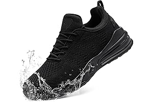 Non Slip Work Shoes for Men - Waterproof Medical Slip On Walking Sneakers
