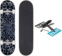 Vista 26 de [CCS] Patineta completa Madera de arce Grado profesional Totalmente montado con herramienta de patinaje y calcomanías Adultos, niños