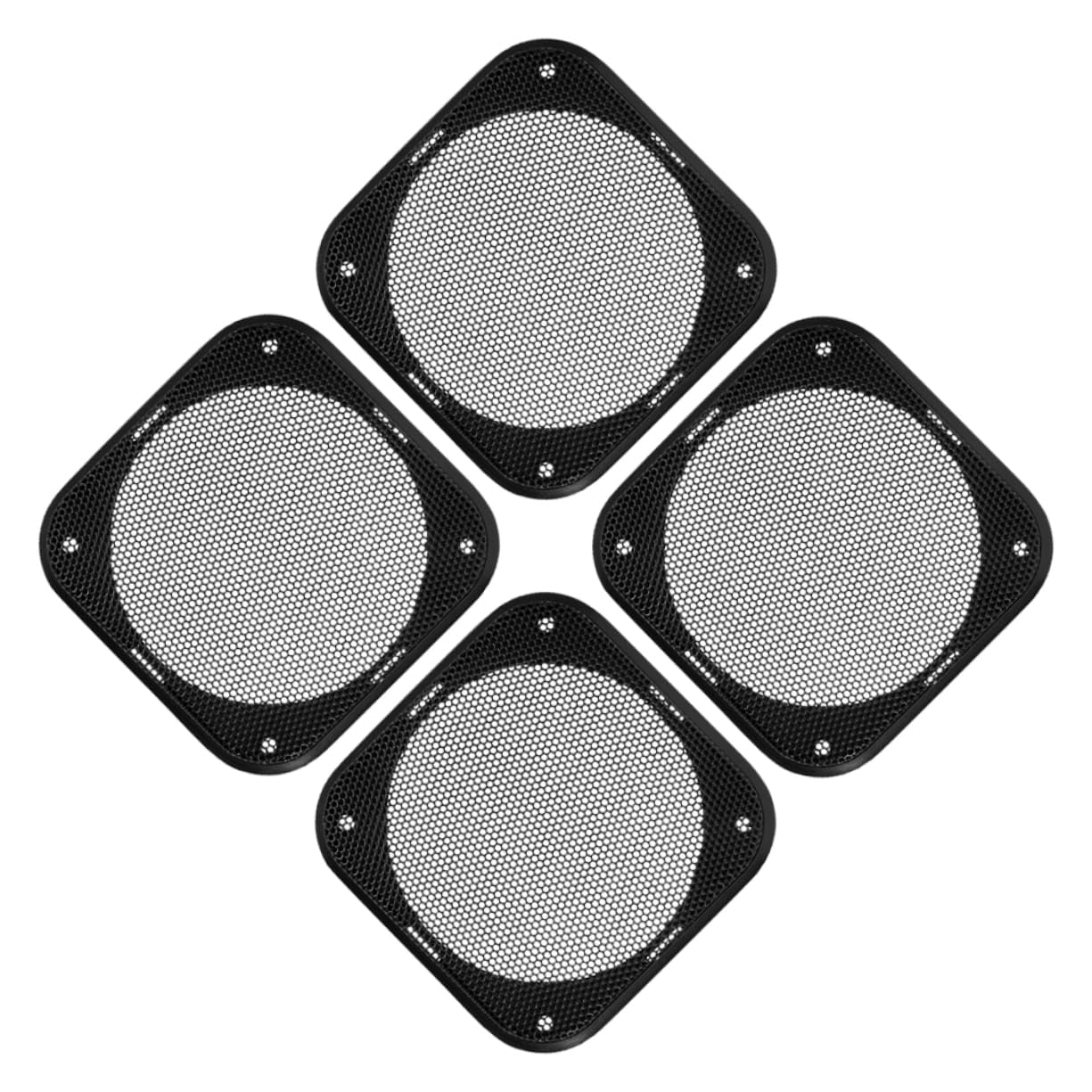 SOESFOUFU Protective Speaker Cover Mesh Square Speaker Grill Fabric 4pcs Car Audio Decorative Grill