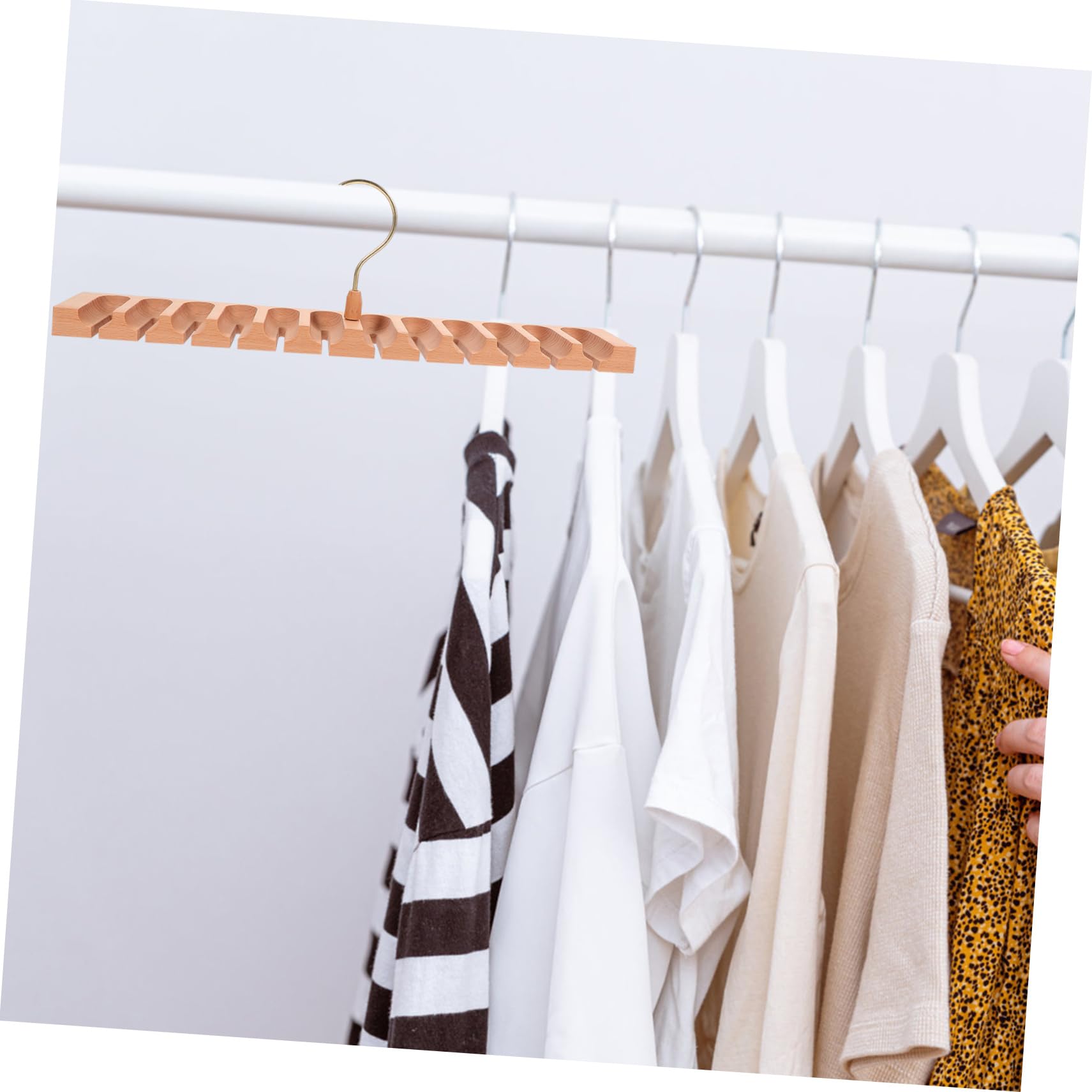 Cabilock 4stücke Belt Hanger Für Kleiderschrank Drehbarer Gürtel-Organizer Mit Fächern Praktischer Aufbewahrungslösung Für Schals Krawatten Und Gürtel Für Zuhause Und Hotel