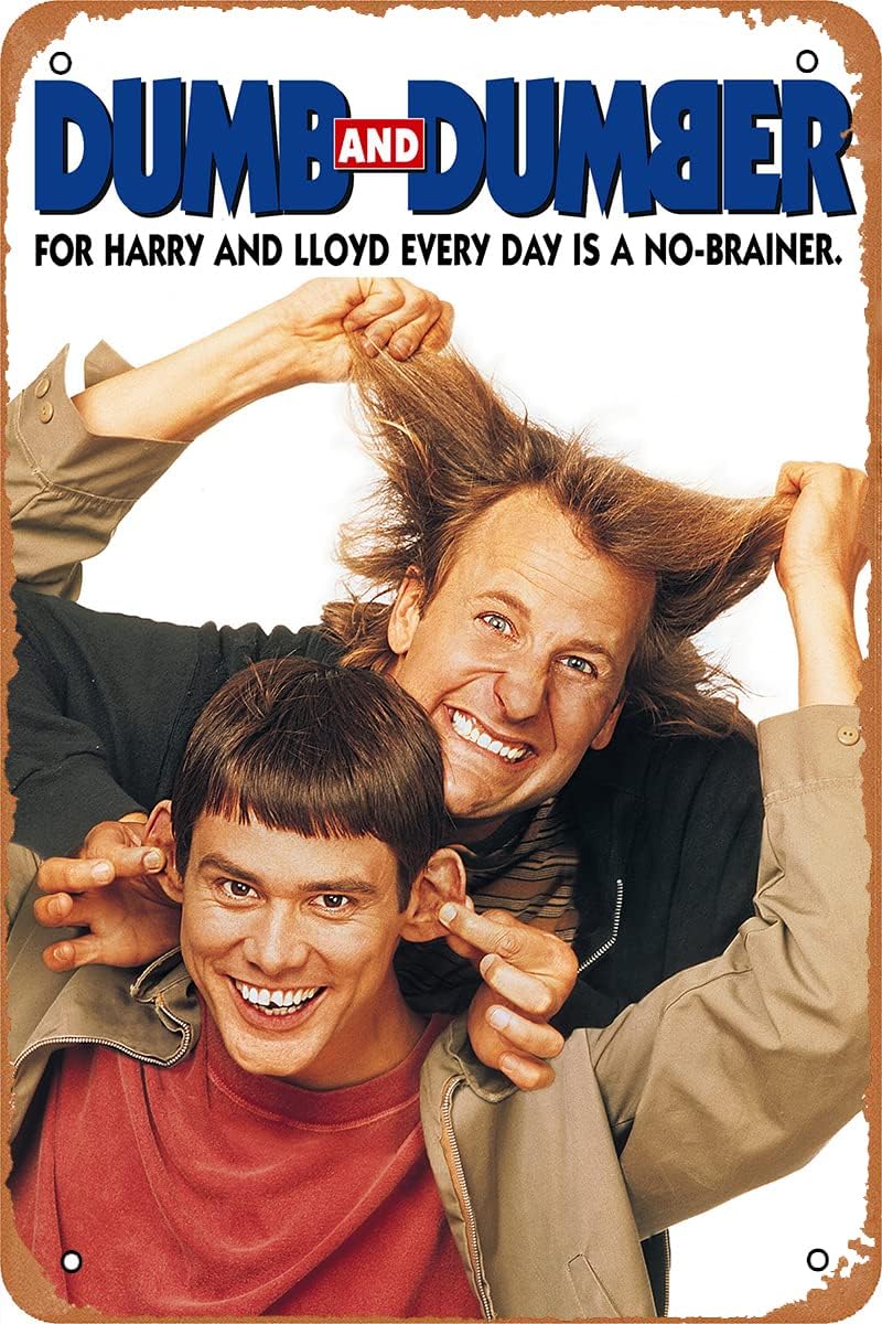 LIQIXI Retro Metal Sign Vintage TIN Sign Dumb and Dumber