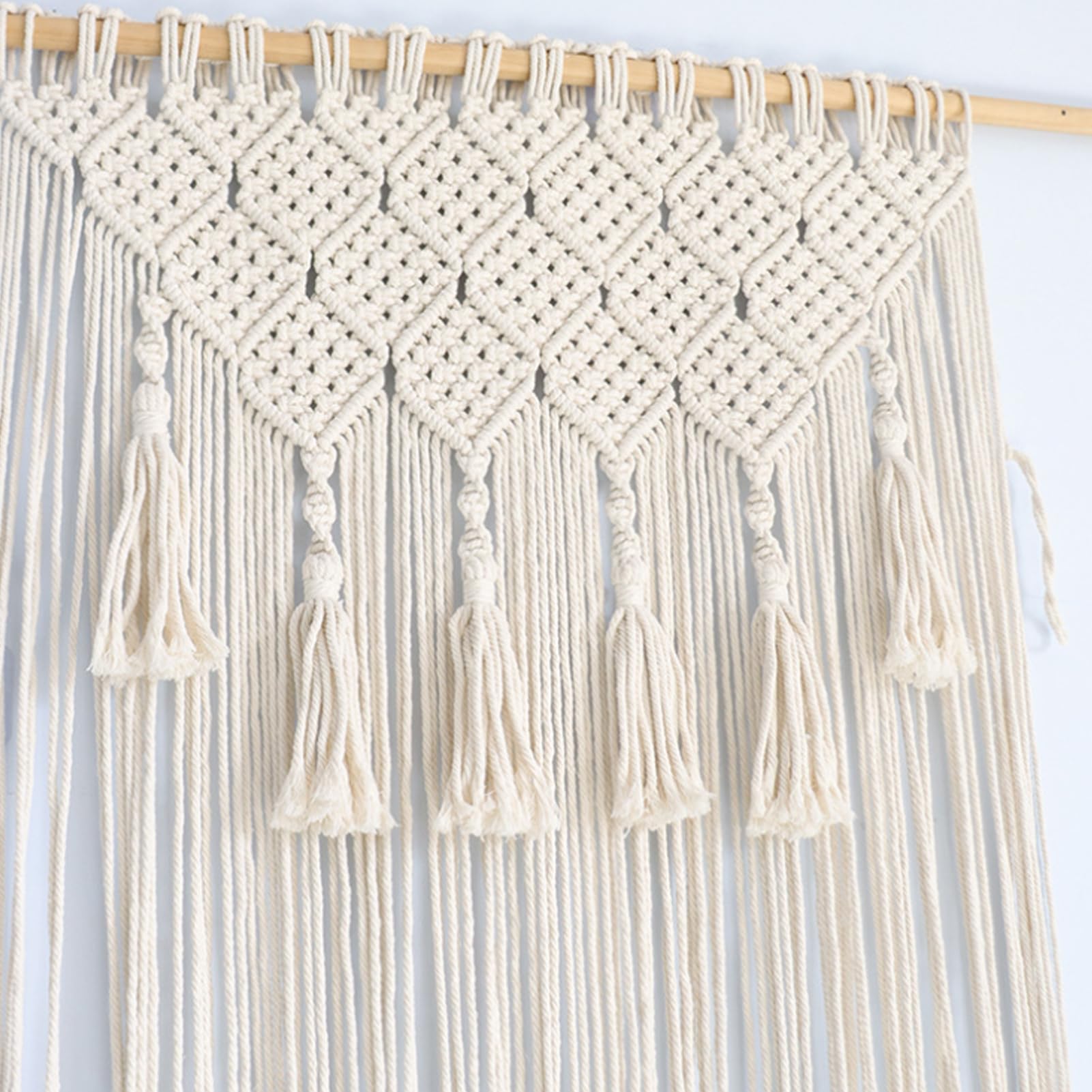 Arazzo macramè da appendere alla parete, tenda macramè tessuta a mano, arazzo bohémien, tenda da tappezzeria bohémien, tende da porta in cotone, decorazione bohémien, per porte