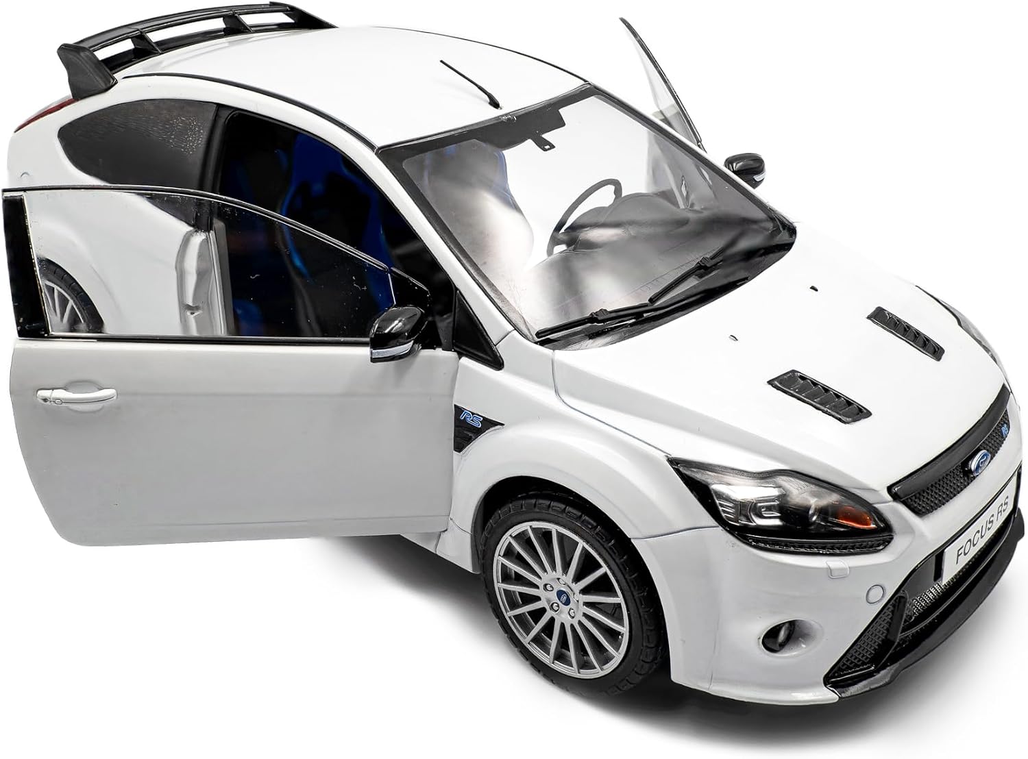 Solido 1:18 Scale Ford Focus Rs MK2 Pack RS Plus Frozen White 2009 Diecast Model Car S1813102