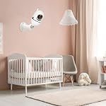 Adjustable Baby Monitor Mount for HelloBaby HB40/HB65/HB65TX/HB6550/HB6550 Pro/HB66/HB66 Pro/HB6339/HB6081/ANMEATE SM935E, Standard 1/4 Threaded Rods, Two Types of Mounting (Glued/Screwed)