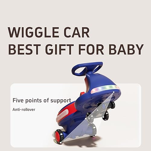 Miniatura 2 de Bluefun Coche eléctrico para niños con pedal, batería recargable de 12 V, juguete 2 en 1 con 2 motores, diseño antivuelco, ruedas intermitentes de