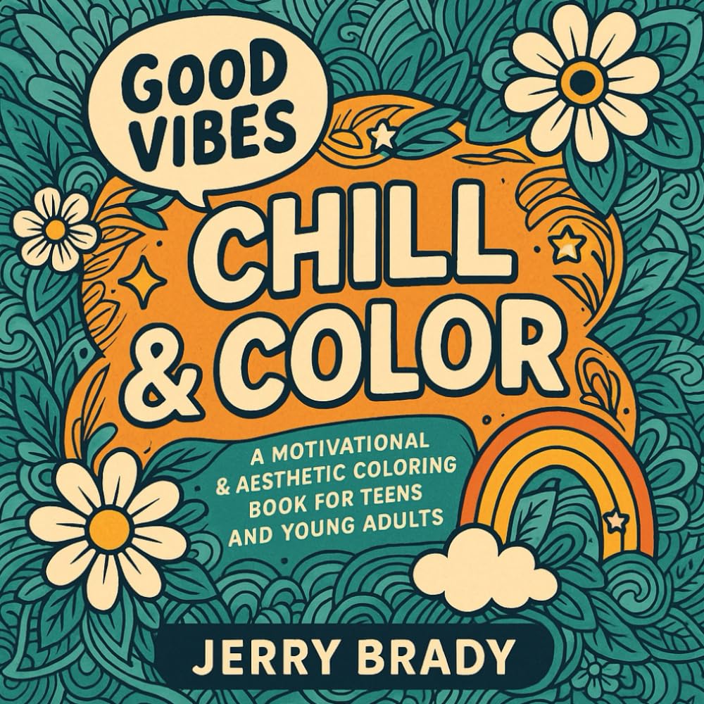 Color Your Vibe: A Motivational & Aesthetic Coloring Book for Teens and Young Adults