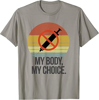 My Body My Choice Vaccine Anti Vax Vintage T-Shirt