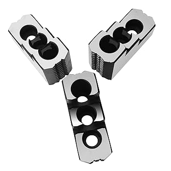 Lathe Chuck Serrated (1.5 mm x 60) Steel Hard Jaws Set (3