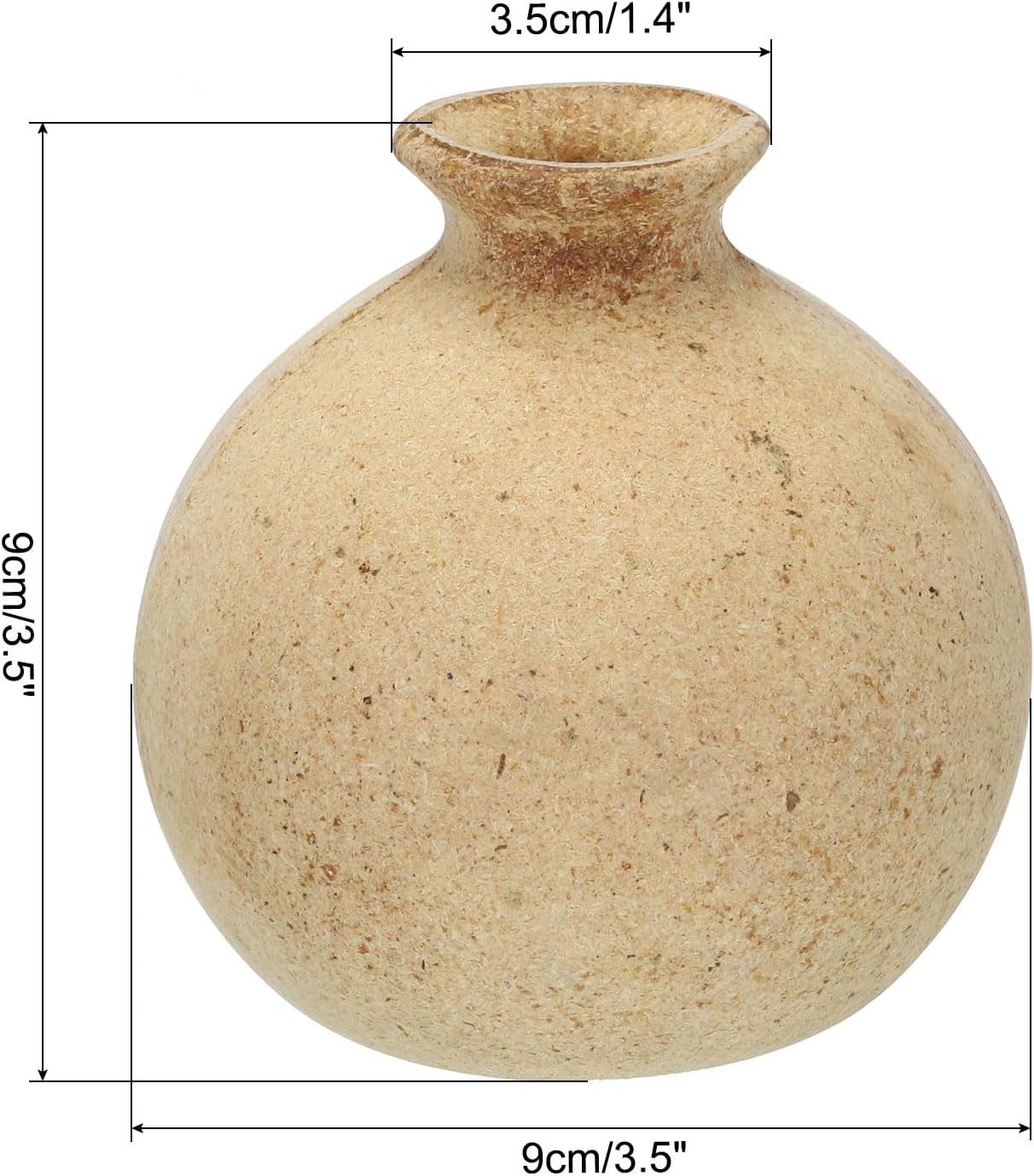 MECCANIXITY 3.5x3.5 Inch Mosaic Base Material Wooden Vases for DIY Handmade Material Mosaic Production Handmade Home Decor Gifts image 2
