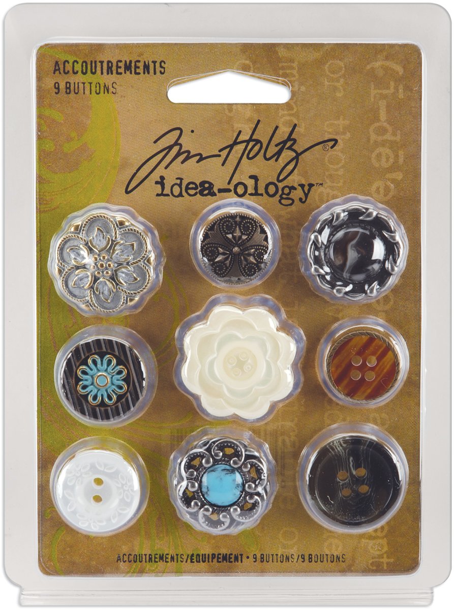 Boutons de 2,5 cm en plastique Classics Advantus Idea-Ology pour couture et mercerie