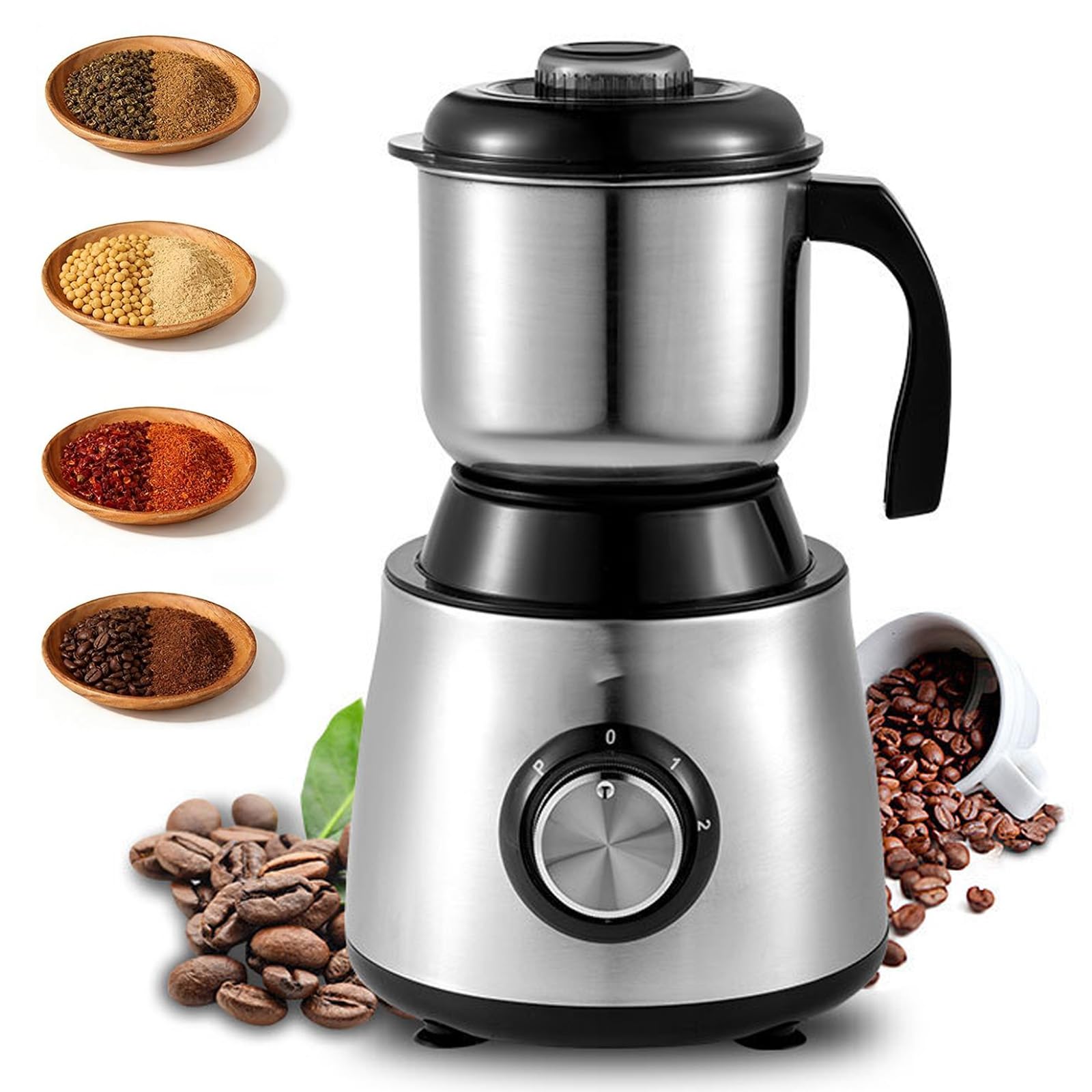 Meule à grains de 500w en acier inoxydable pour un broyage précis et durable